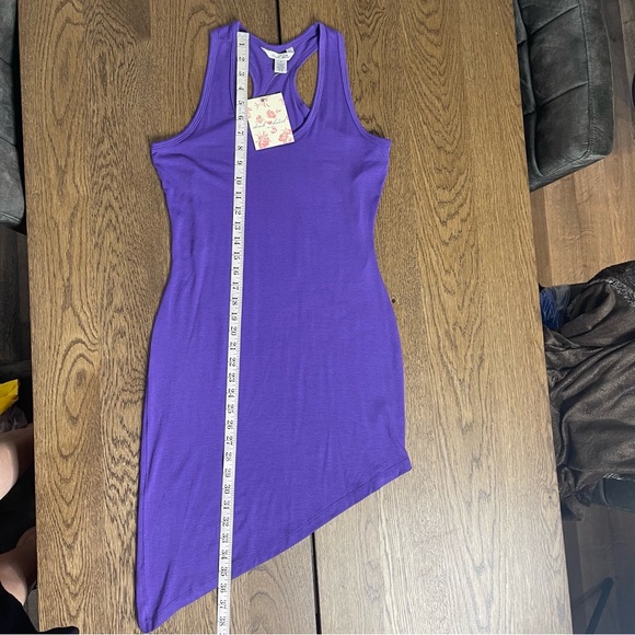 Derek Heart Purple Asymmetrical Hem Dress Size S - Picture 5 of 8